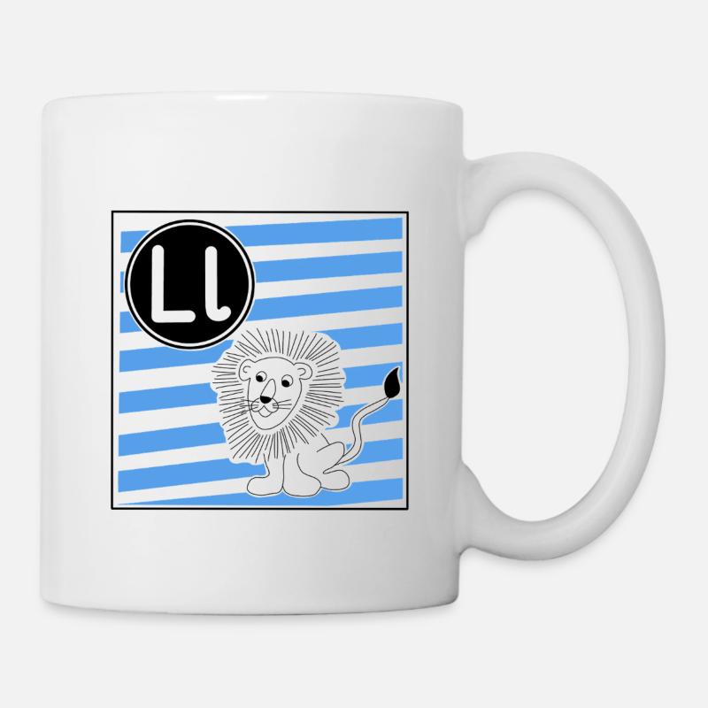 L for Lion - Mug - white