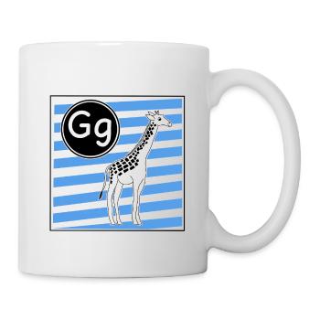 G wie Giraffe - Tasse - Weiß - Rechts