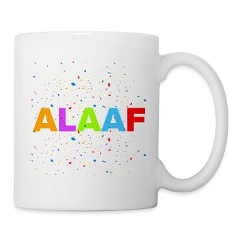 ALAAF, KONFETTI POWER! JECK KARNEVAL KOSTÜM - Tasse - Weiß - Rechts
