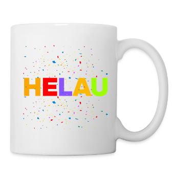 HELAU, KONFETTI EXPLOSION! - Tasse - Weiß - Rechts