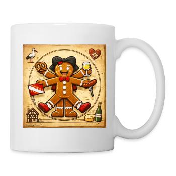 Vitruvian logo T-shirt Mannele Alsace - Mug - white - Right