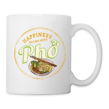 Pho Suppe Street Food Vintage Vietnam Souvenir - Tasse - Weiß - Rechts