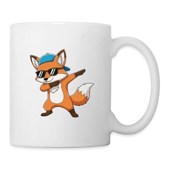 Dessins animés Cool Dab Fox Sunglasses - Mug blanc - blanc - Droite