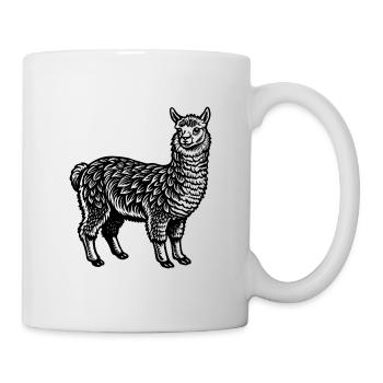 Alpaka - Tasse - Weiß - Rechts