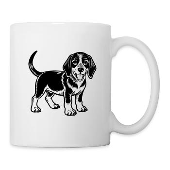 American English Coonhound - Mug - white - Right