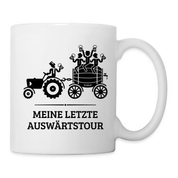 My last away tour, tractor beer barrel JGA B - Mug - white - Right