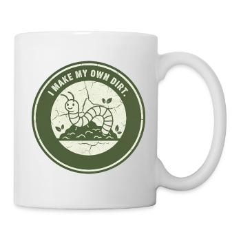Worm compost: Independent soil - Mug - white - Right