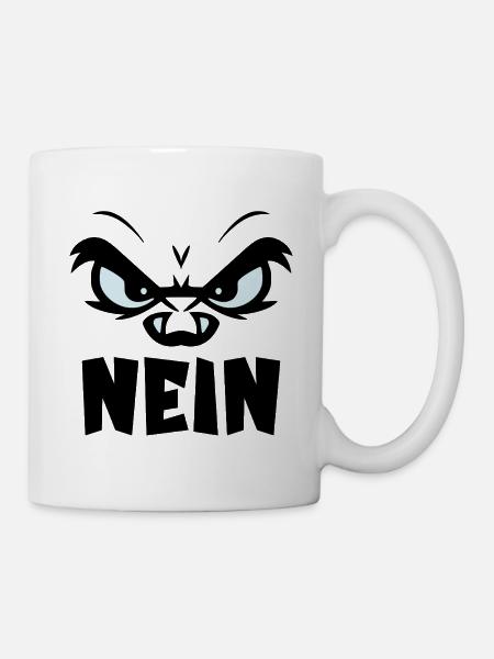 ABSAGE HALTUNG NEIN - Tasse - Weiß