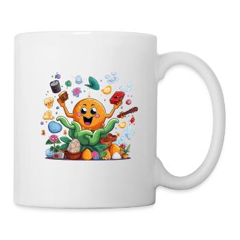 Cheerful orange in the herb garden - Mug - white - Right