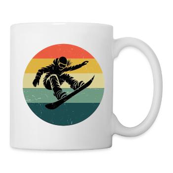In a nutshell: snowboard for women - Mug - white - Right