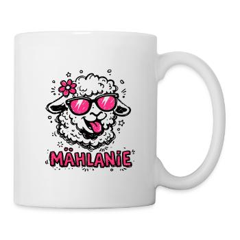 Mählanie Lustiges Schaf Namens Geschenk - Tasse - Weiß - Rechts