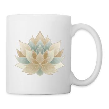 Lotus zen, symbole de calme et d’équilibre - Mug blanc - blanc - Droite
