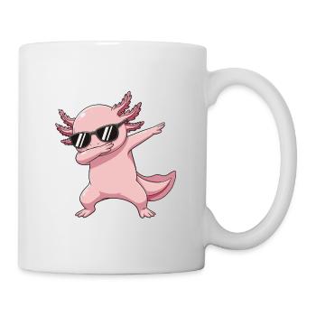 Dessin animé Cool Dab Axolotl - Mug blanc - blanc - Droite