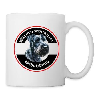 Riesenschnauzer Schutzhund Emblem - Tasse - Weiß - Rechts