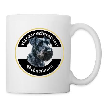 Riesenschnauzer Schutzhund Emblem - Tasse - Weiß - Rechts