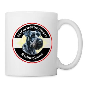 Riesenschnauzer Emblem IGP Hundesport - Tasse - Weiß - Rechts