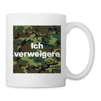 ICH VERWEIGERE DEN DIENST AN DER WAFFE! BUND - Tasse - Weiß - Rechts
