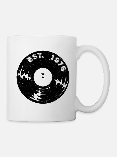 Est 1976 Vinyl - Tasse - Weiß