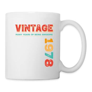 Millésime 1978 - Mug blanc - blanc - Droite