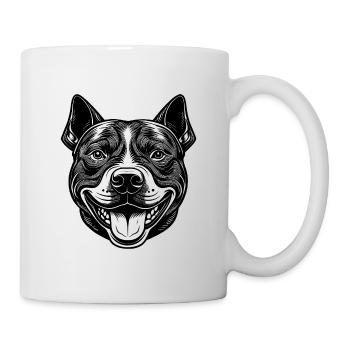 American pitbull head - Mug - white - Right