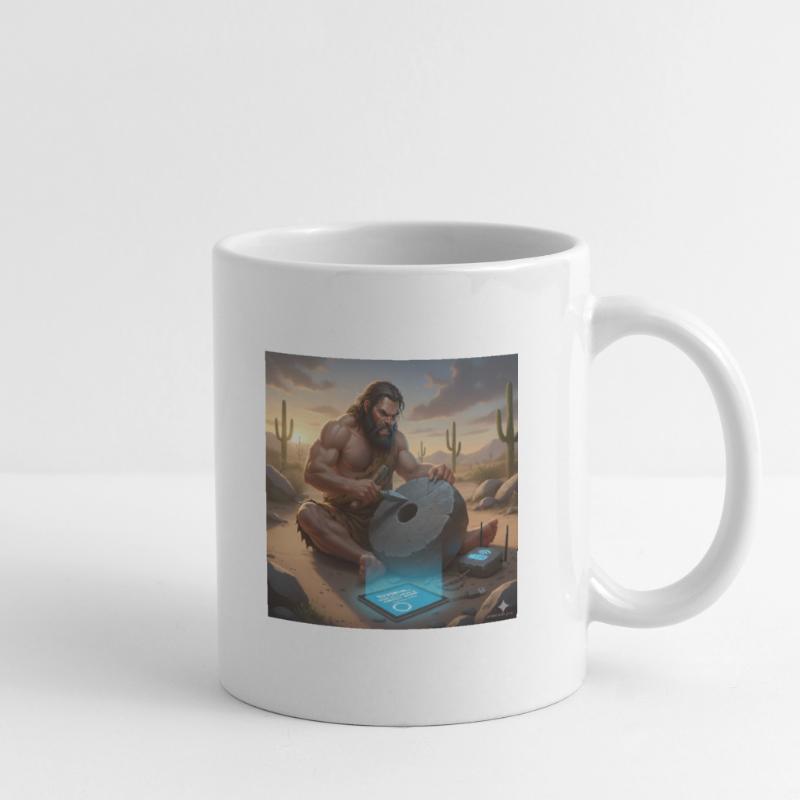 Caveman Tech Support - The First Tutorial Mug