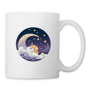 Rêve lunaire de licorne sur les nuages - Mug blanc - blanc - Droite