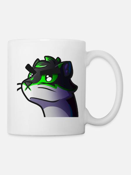Loup Neon Graphique - Mug blanc - blanc
