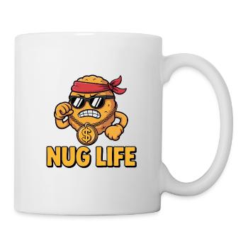 Nug Life - Funny T-Shirt - Mug - white - Right