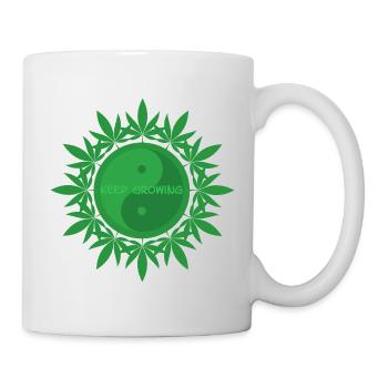 Keep Growing - Tasse - Weiß - Rechts