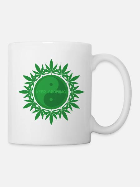 Keep Growing - Tasse - Weiß
