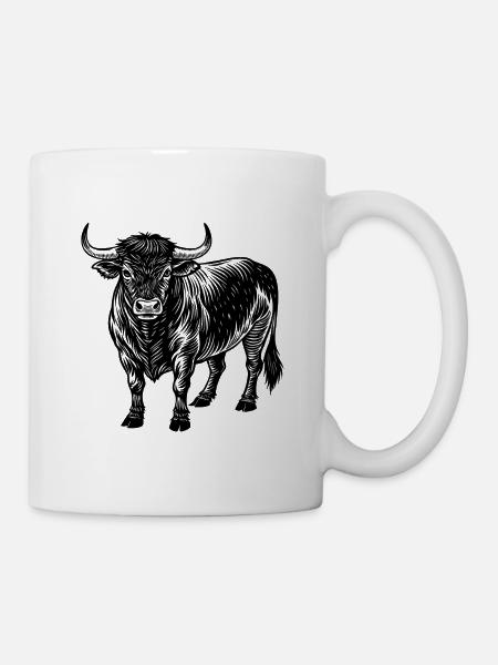 Angus bull - Mug - white