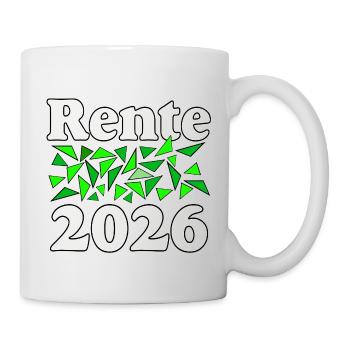 Rente 2026 Splitter - Tasse - Weiß - Rechts