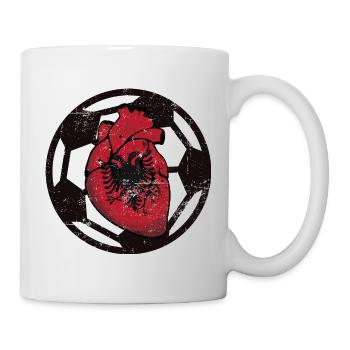 Albanien Fussball - Tasse - Weiß - Rechts