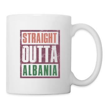 Straight outta Albania - Tasse - Weiß - Rechts