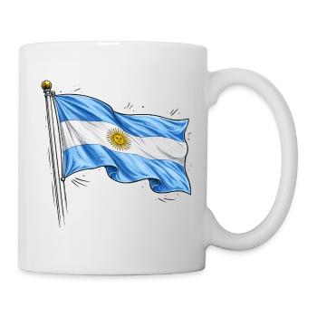 Drapeau de l’Argentine - Mug blanc - blanc - Droite