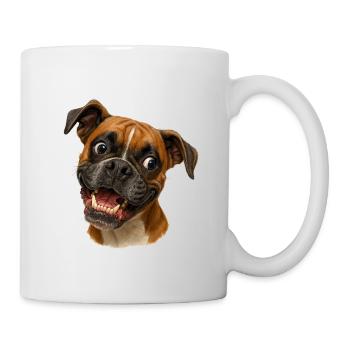 Boxer Grin Portrait Print - Mug - white - Right