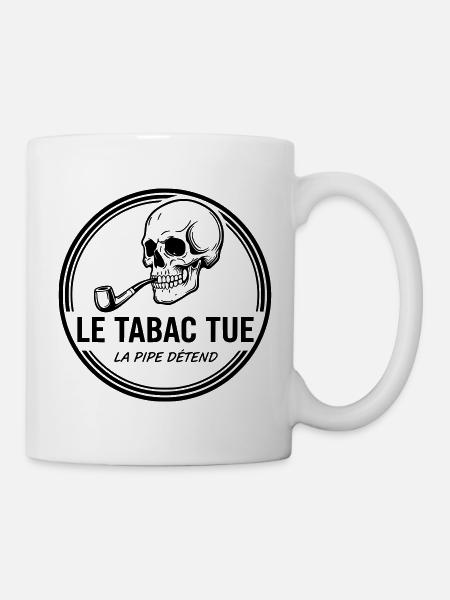 Totenkopf und gekreuzte Knochen - Tasse - Weiß