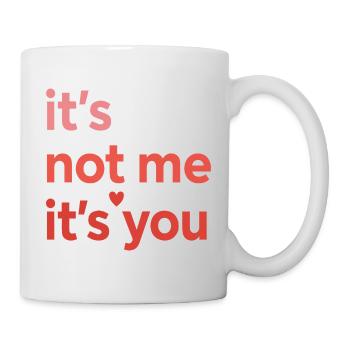 Ce n’est pas moi, c’est toi qui aimes le design des citations - Mug blanc - blanc - Droite