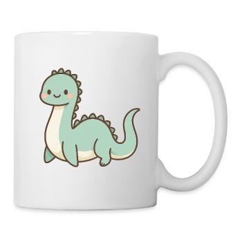 Cute pastel Loch Ness Monster - Mug - white - Right