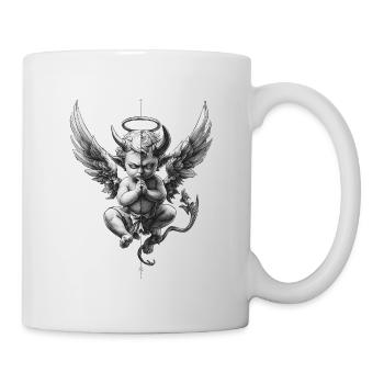 Anges et Démons : Noir et Blanc - Mug blanc - blanc - Droite