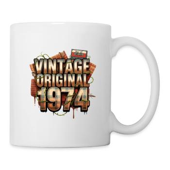 Rétro vintage 1974 - Mug blanc - blanc - Droite