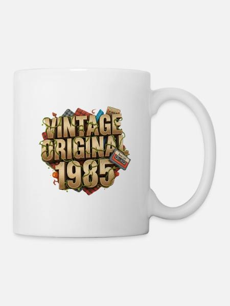 Vintage Original 1985 Retro - Tasse - Weiß