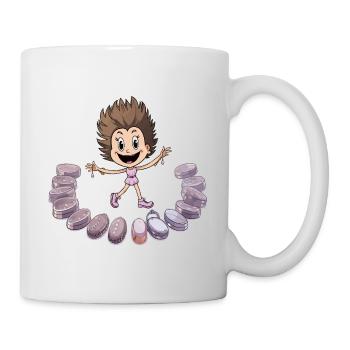 Danseuse Macaron - Mug blanc - blanc - Droite