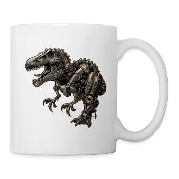 Mechanical dinosaur – T-Rex robot - Mug - white - Right