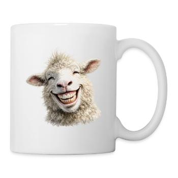 Sourire de mouton heureux - Mug blanc - blanc - Droite