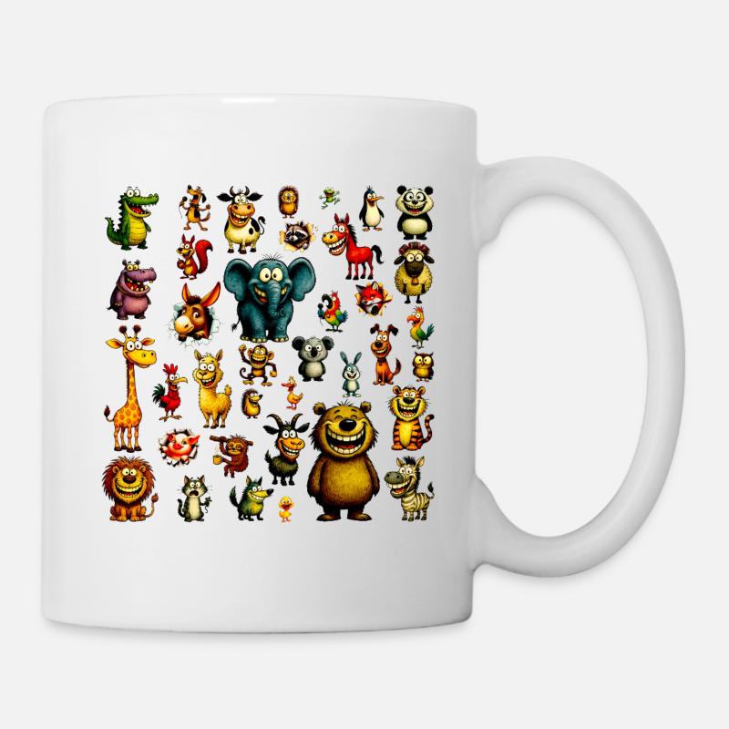 Mes premiers animaux - Un design d’apprentissage mignon - Mug blanc - blanc
