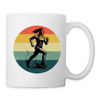 Kompaktes Running Design für Rennen - Tasse - Weiß - Rechts