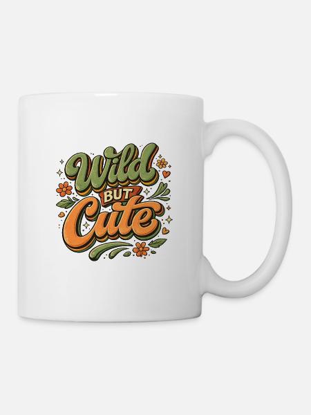 Wild but Cute Flower - Mug - white