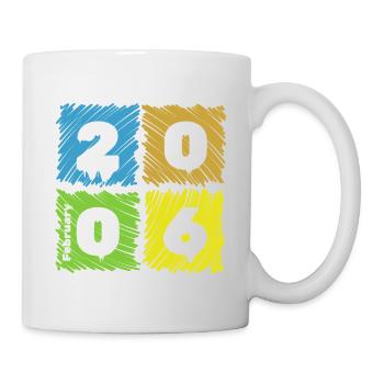 20. Écussons de Farbige du Geburtstag depuis 02/2006 - Mug blanc - blanc - Droite