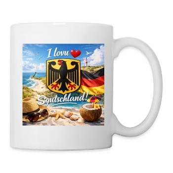 I love Germany Beach - Mug - white - Right